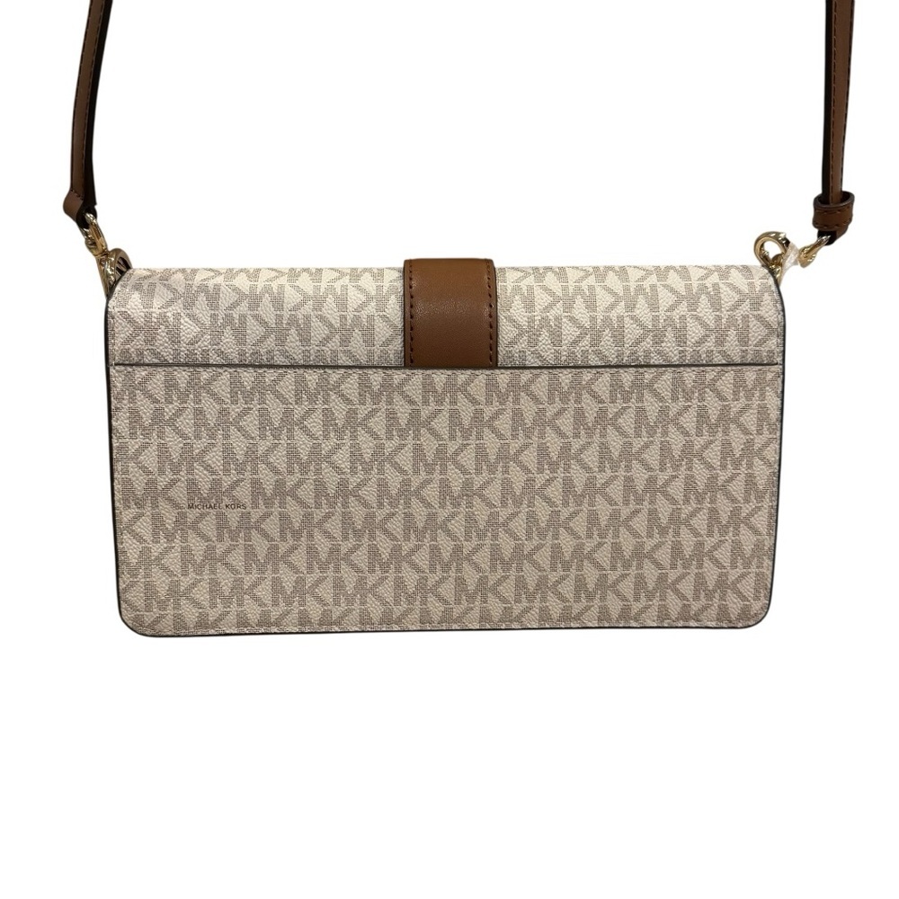 Michael Kors Greenwich Vanilla, Tan, Cream Crossbody and Shoulder Bag - Picture 3 of 10